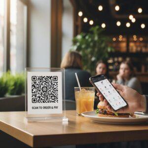 QR Codes for Contactless Ordering and Payment