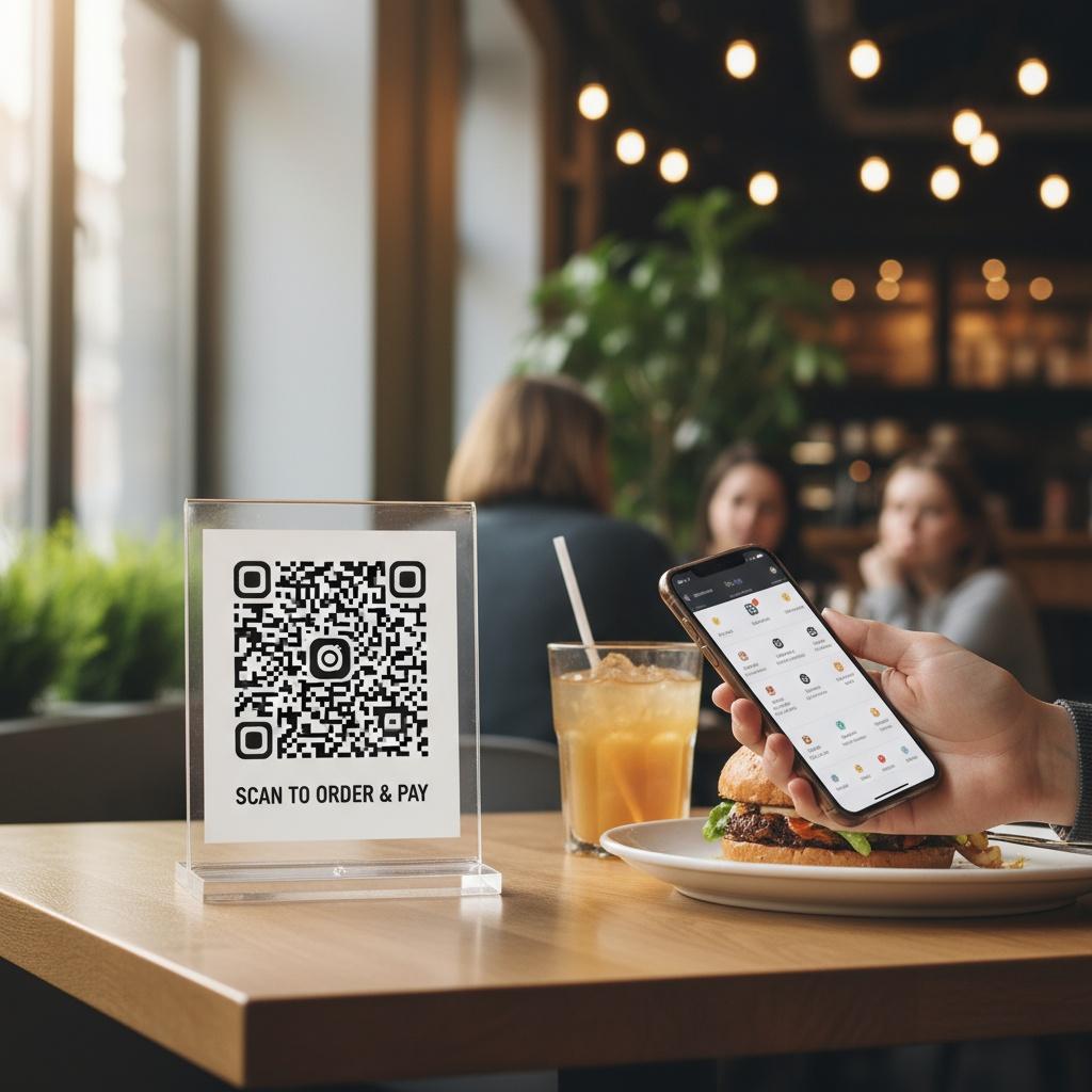 QR Codes for Contactless Ordering and Payment
