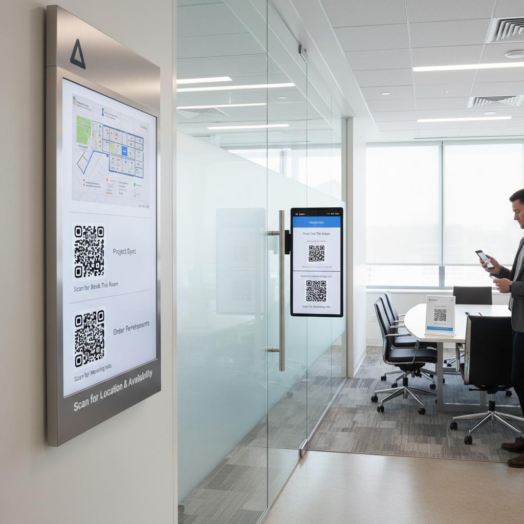 How to Use QR Codes on Office Signage and Meeting Rooms