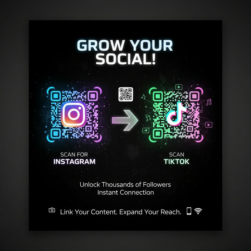 QR Codes to Grow Your Instagram and TikTok Followers
