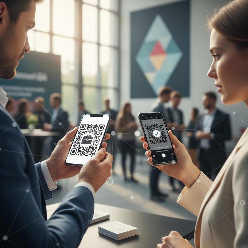 Using QR Codes for Digital Business Cards in Networking