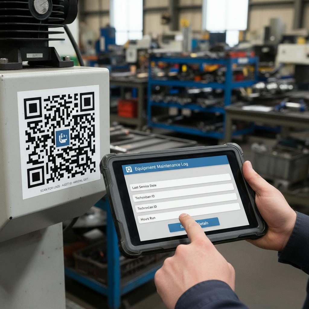 QR Codes for Equipment Maintenance Logs
